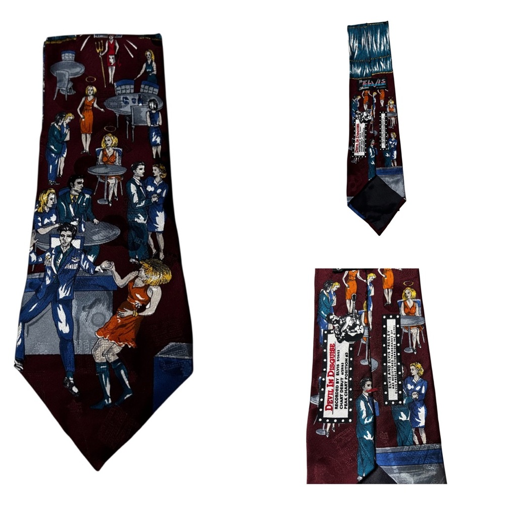 Elvis Presley Collection "Devil in Disguise"
Italian Silk Neck Tie.